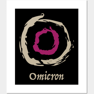 Greek Omicron Posters and Art